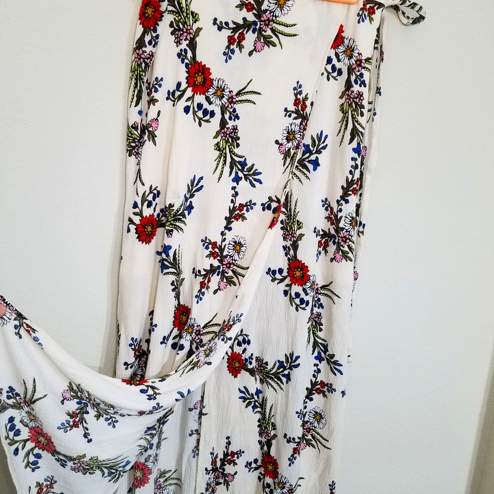 Floral wrap skirt